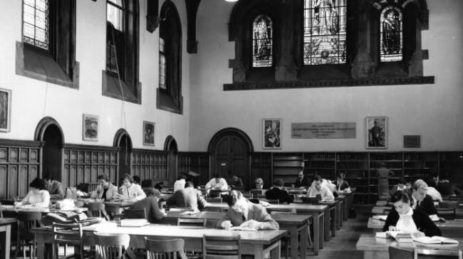 Archival image of east hall
