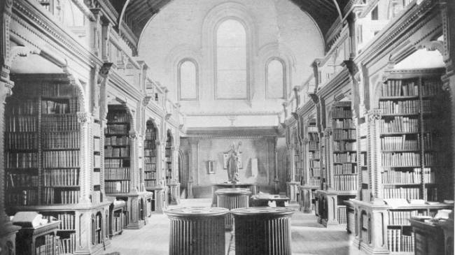 Archival image of Library in 1890