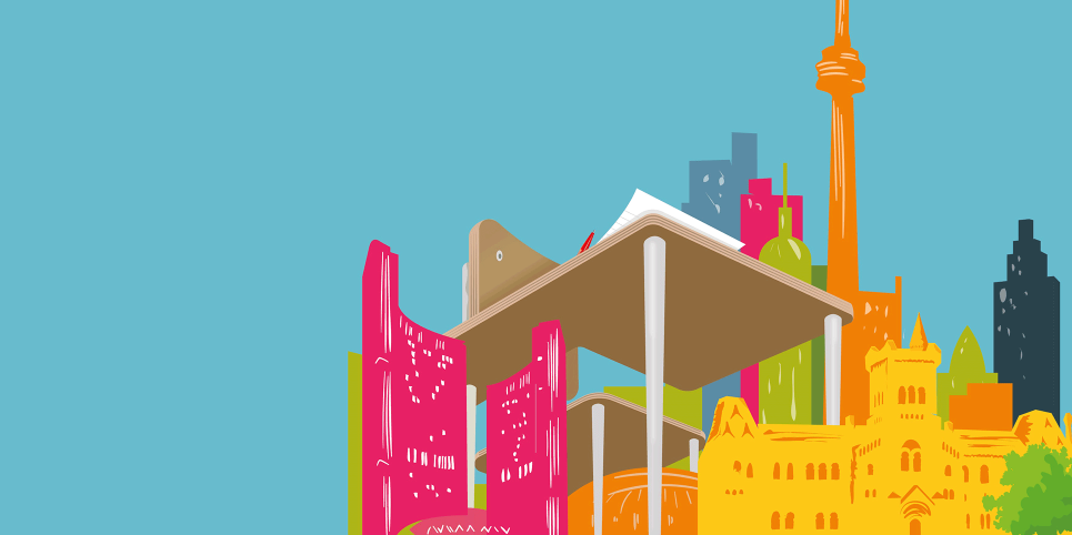 UC Magazine Illustration of the city of Toronto