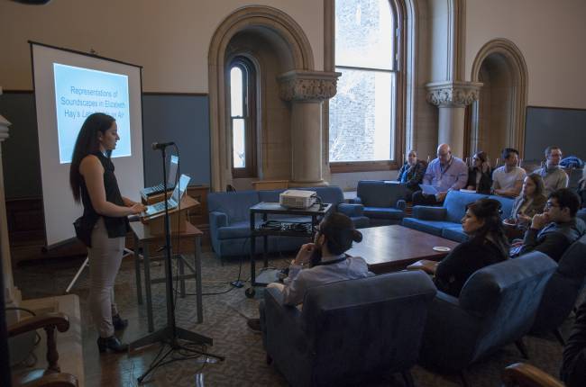 A student presents to the Canadian Studies conference