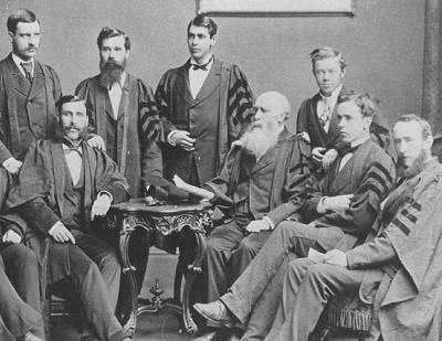UC Metaphysical Class of 1877, black and white