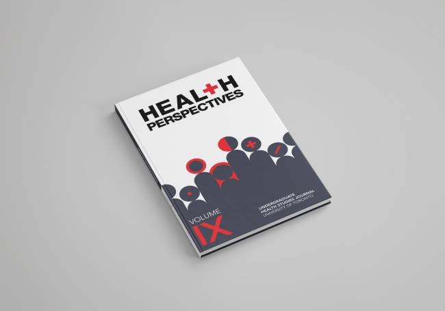 3D Rendering of an academic journal titled Health Perspectives