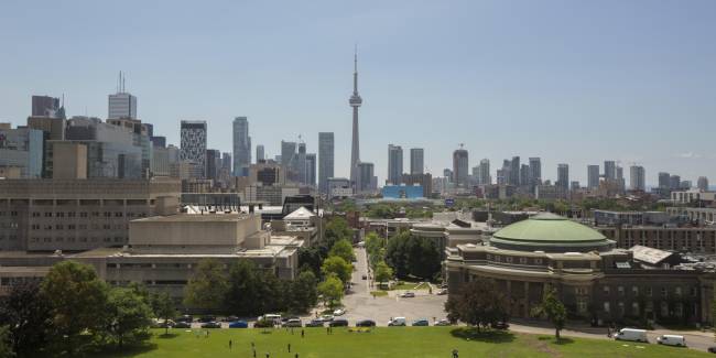 U of T campus & Kings Circle viewed from UC's rooftop