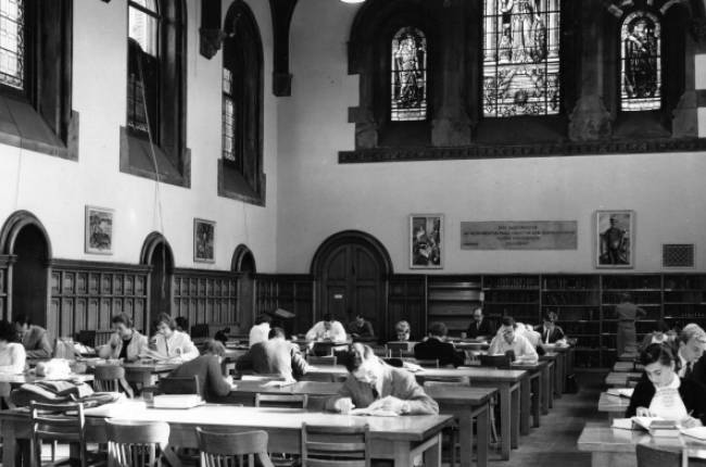 Archival image of east hall