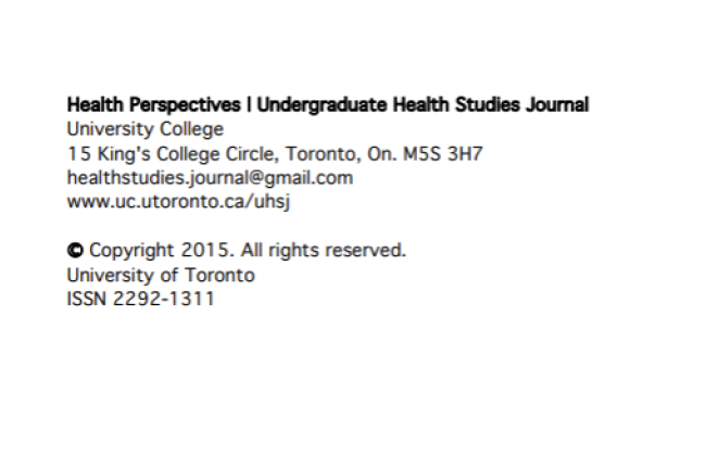Health Perspective journal 2015 edition cover