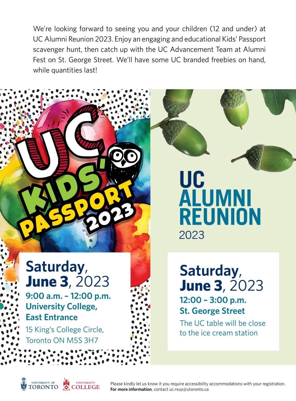 UC Alumni Reunion 2023 Eblast Graphic