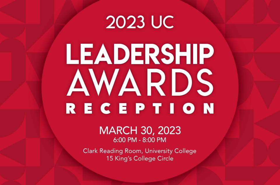 UC Student Leadership Awards Graphic