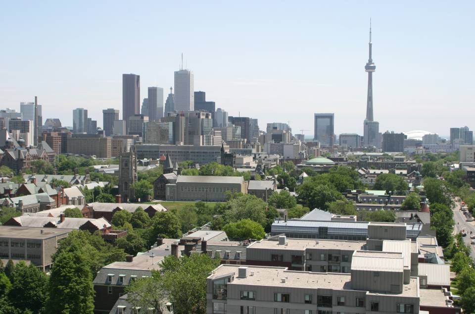 View of campus from Woodworth