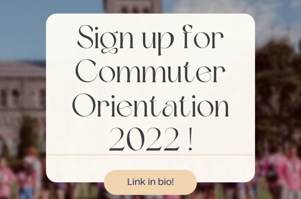 Commuter Orientation Banner
