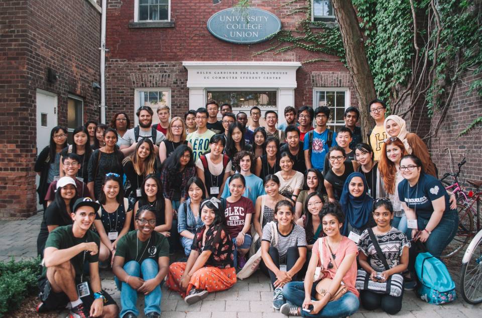Group of students in front of University College Union