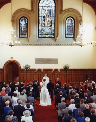 Photo of Tieman wedding UC East Hall