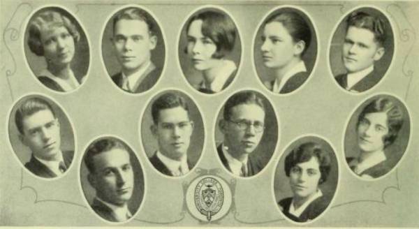 Photos of six men and five women