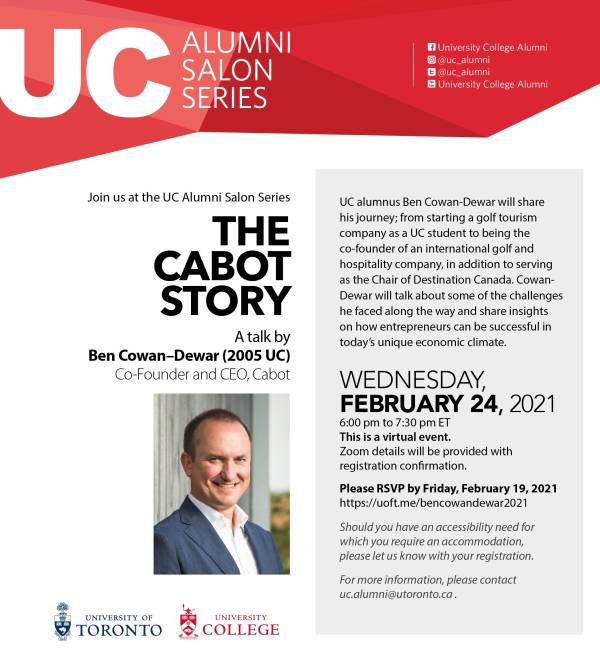 The Cabot Story with Ben Cowan-Dewar (2005 UC)