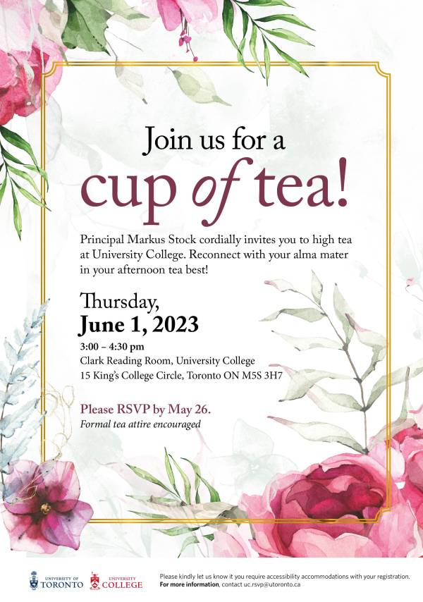 Graphic for Whitney Hall High Tea Evite