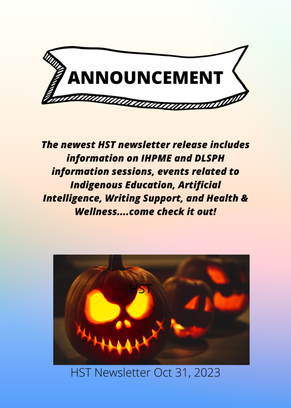 HST announcement - Halloween theme