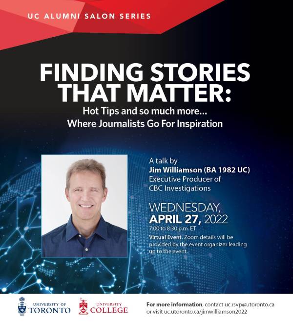 UC Alumni Salon Series: Finding Stories that Matter