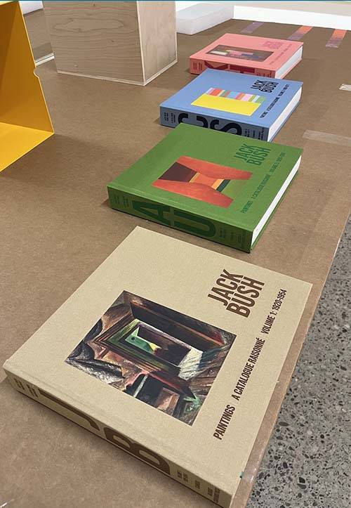 Four volumes of complete catalogue raisonne of paintings by Jack Bush