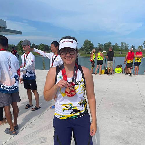 Patricia Stewart is a member of the University College Dragon Boat Club.