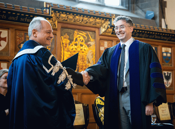 Markus Stock takes oath of office