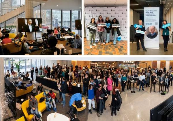 U of T community members attend Nobel ceremony watch parties across U of T’s three campuses.