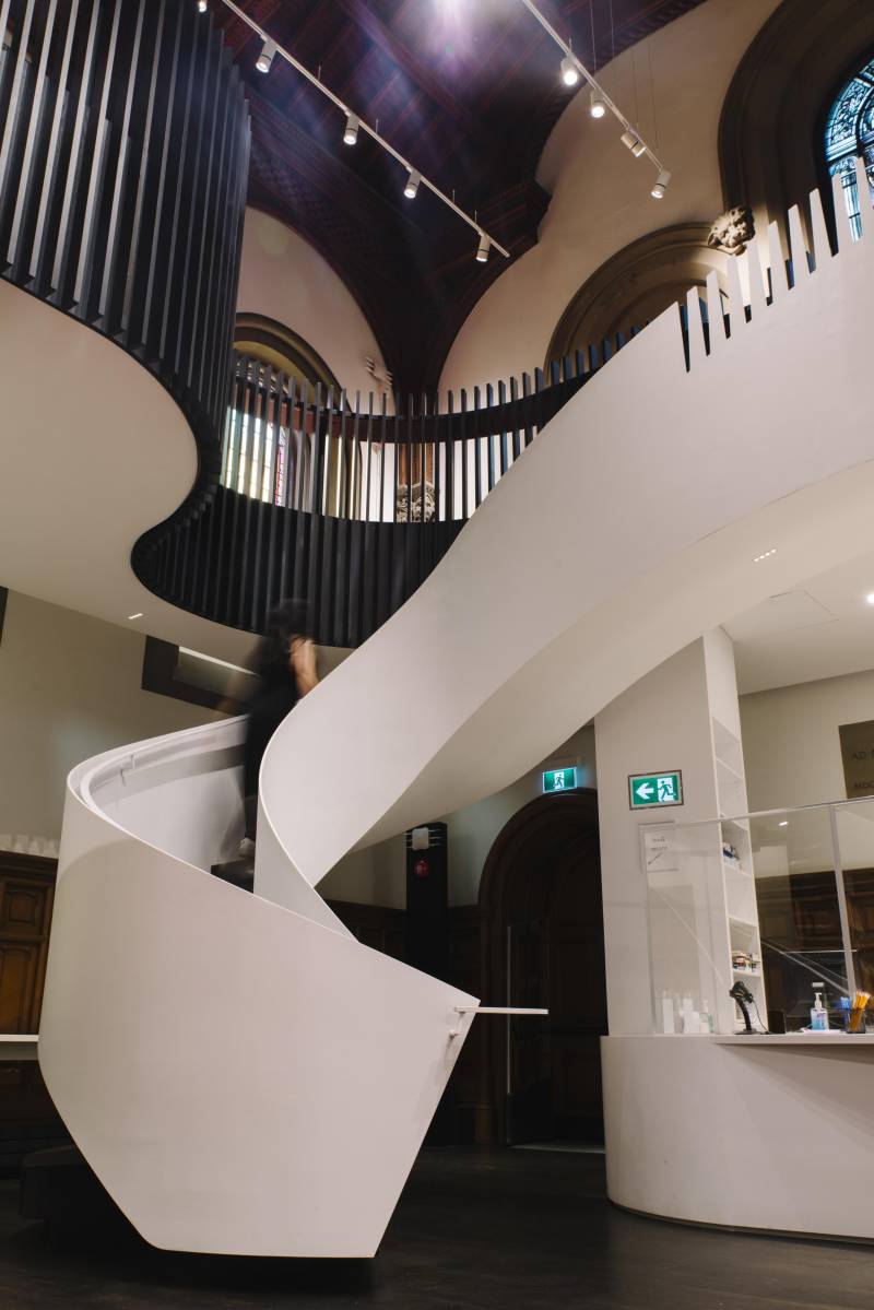 Staircase in the UC library