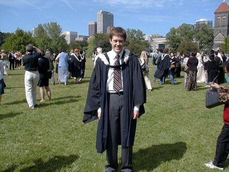 Photo of David Clement graduation 2004